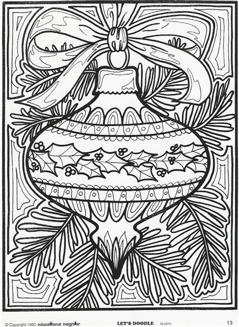 christmas coloring pages for adults