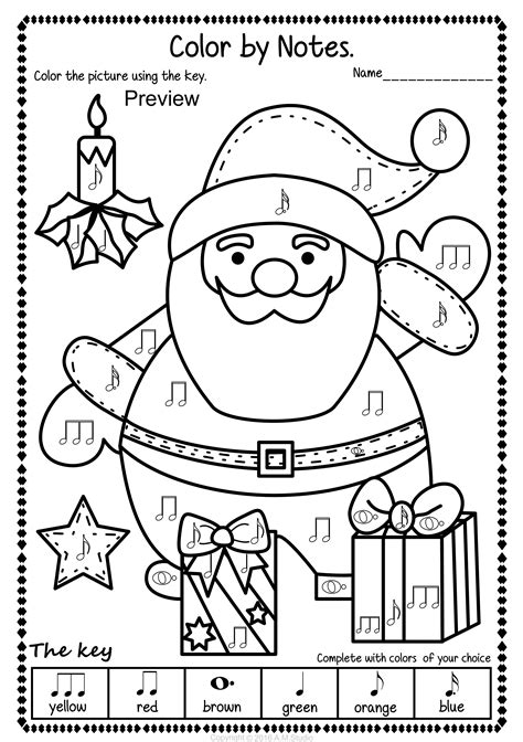 christmas music coloring pages