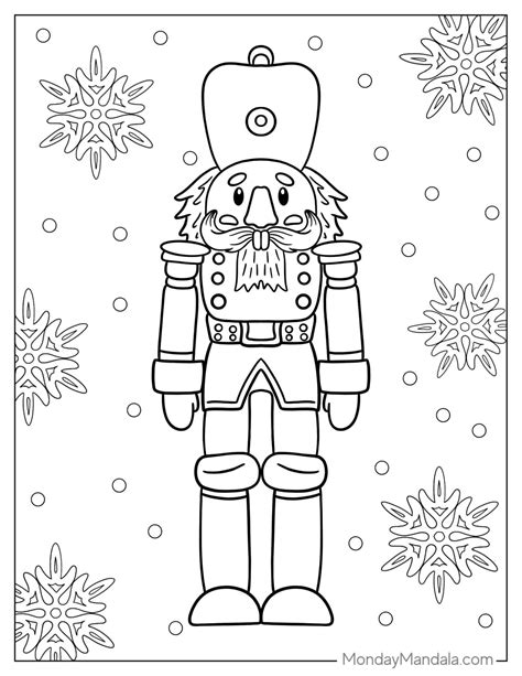 christmas nutcracker coloring pages