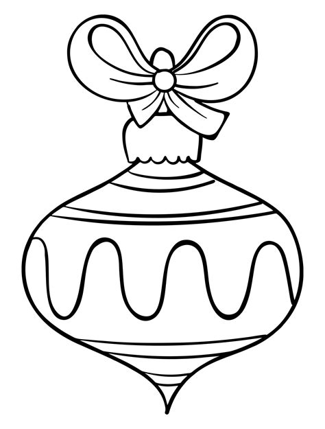 christmas ornament coloring page