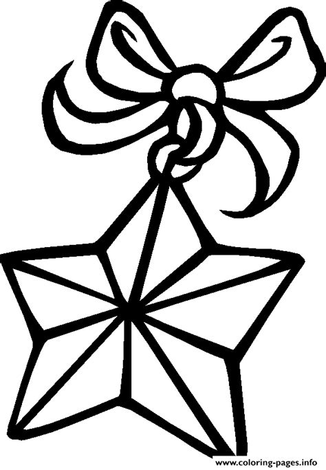 christmas star coloring page
