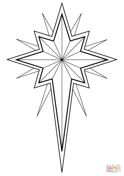 christmas star coloring pages