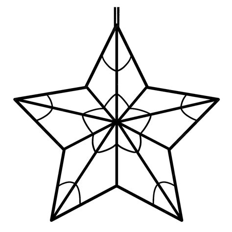 christmas star coloring pages