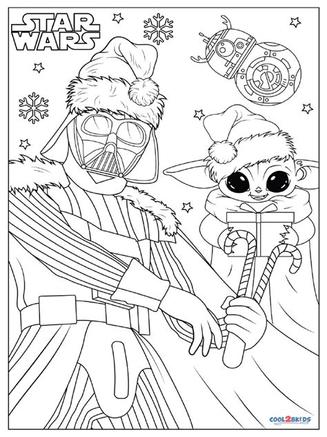 christmas star wars coloring pages