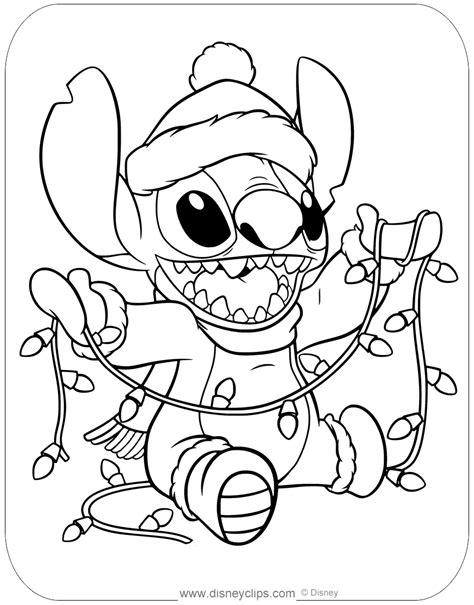 christmas stitch coloring pages