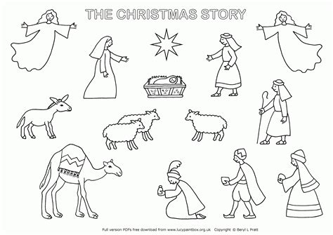 christmas story coloring pages