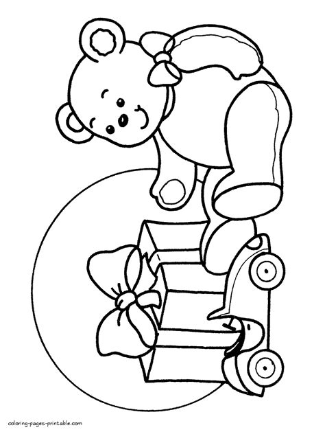 christmas toy coloring pages