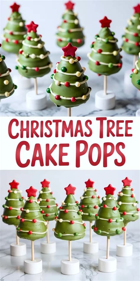 christmas tree cake pops