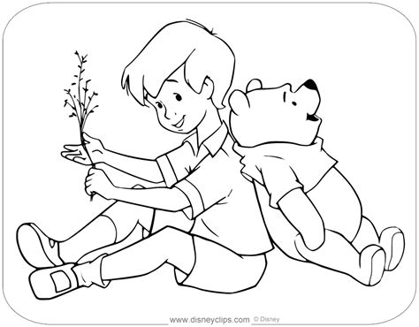 christopher robin coloring pages