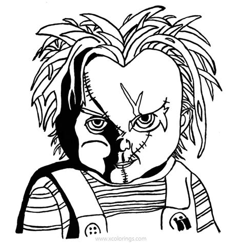 chucky doll coloring pages