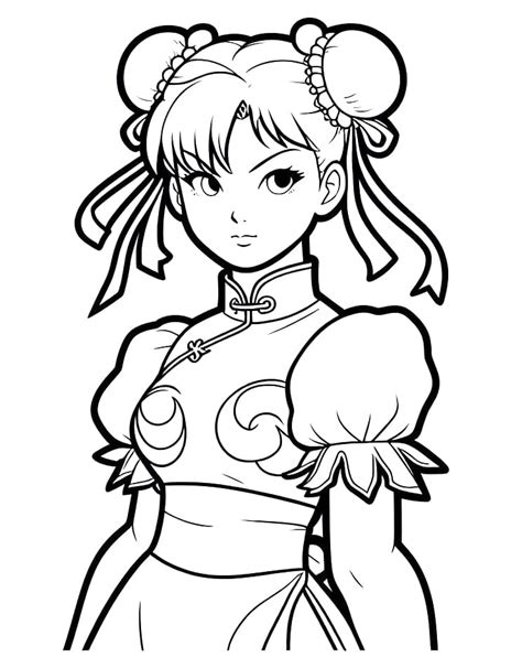 chun li coloring pages