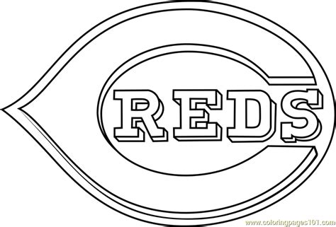 cincinnati reds coloring pages