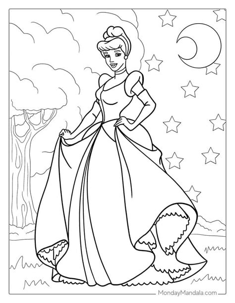 cinderella coloring pages pdf