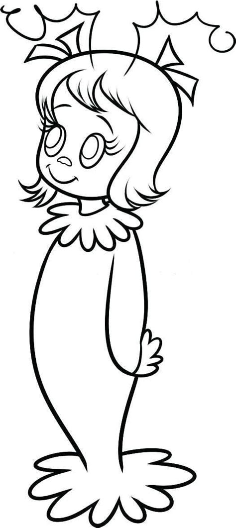 cindy lou who coloring pages