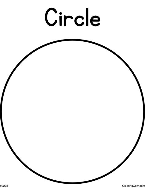 circle coloring page
