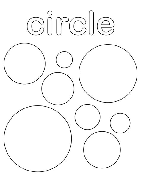 circle coloring sheet