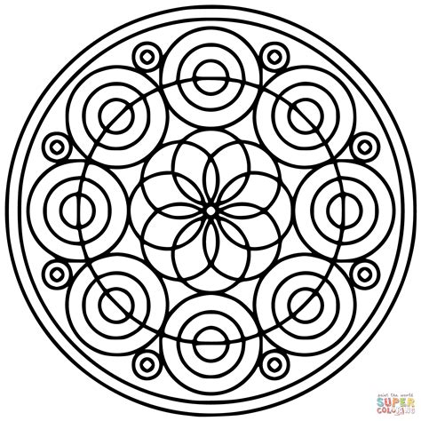 circle mandala coloring pages