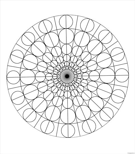 circle round coloring pages