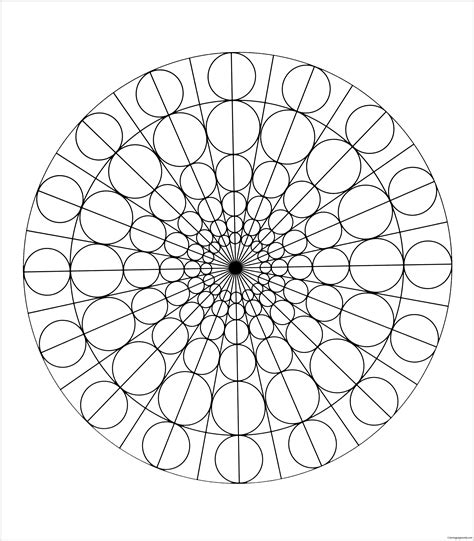 circle round coloring pages