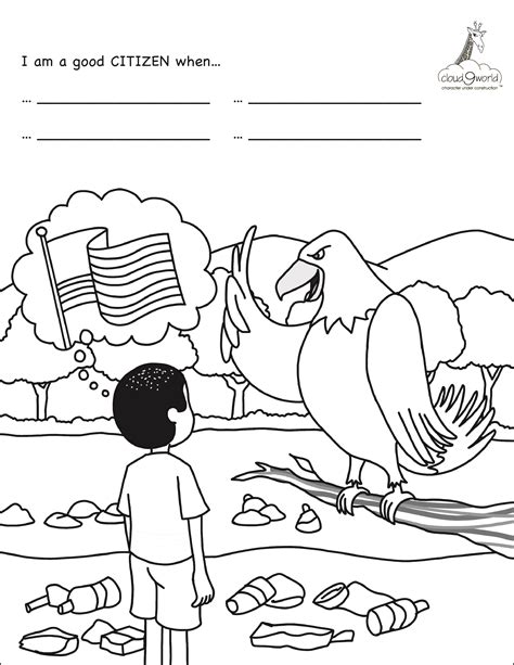 citizenship coloring pages