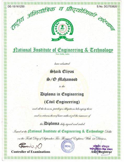 civil engineering certification