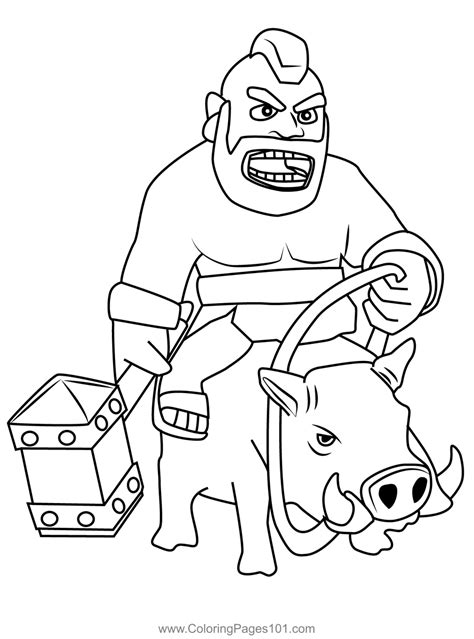 clash of clans coloring pages