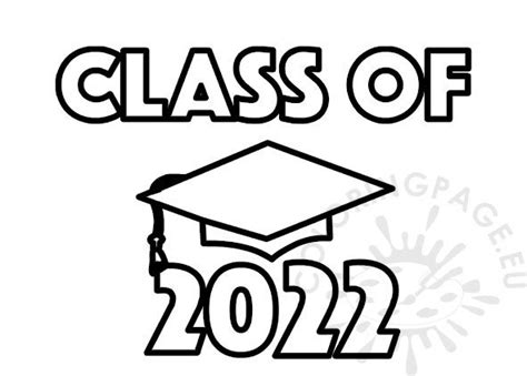 class of 2022 coloring pages