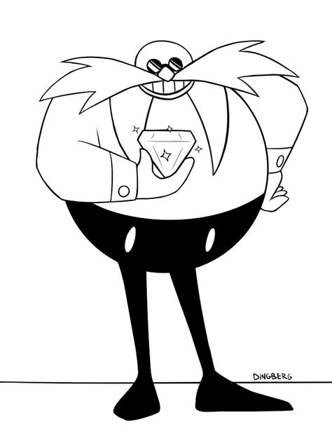 classic eggman coloring pages