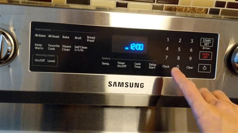 Cleaning Samsung Oven Control Panel