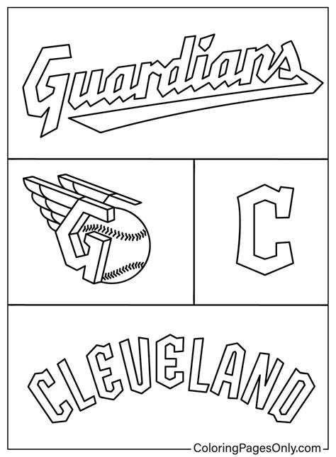 cleveland guardians coloring pages