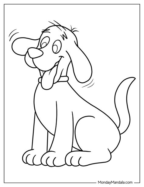 clifford halloween coloring pages