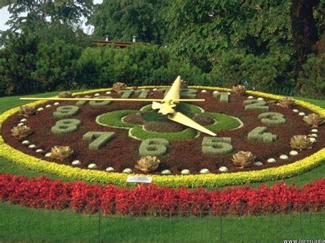 clock garden design