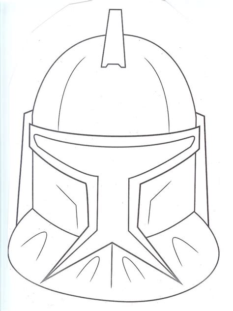 clone trooper helmet coloring pages