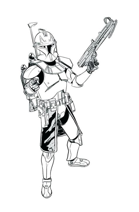 clone trooper star wars coloring pages