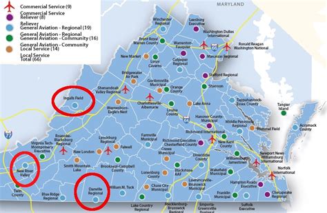 closest airport to virginia