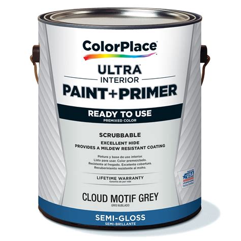 cloud motif grey paint
