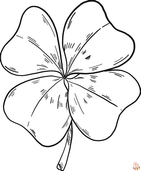 clover coloring pages