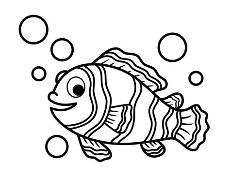 clown fish coloring