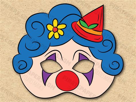 Clown Mask Printable