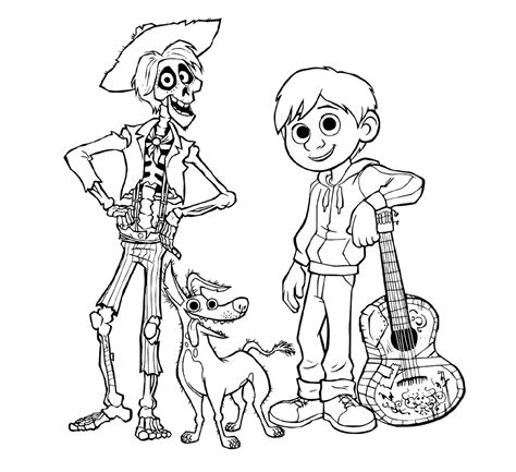 coco movie coloring pages