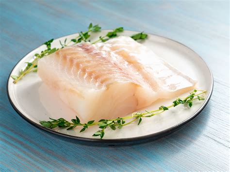 Cod fish on a plate