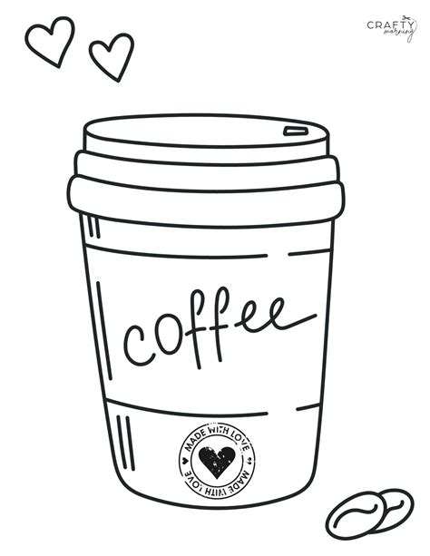 coffee coloring sheets
