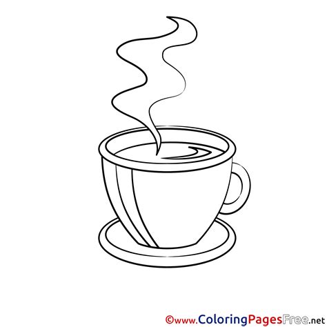coffee cup coloring pages