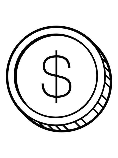 coin coloring pages