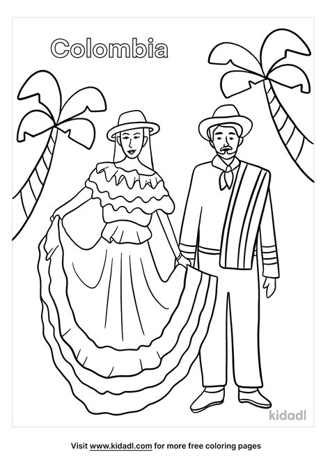 colombia coloring pages