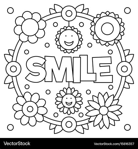 color a smile coloring pages