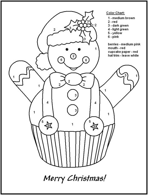 color by number christmas worksheets free