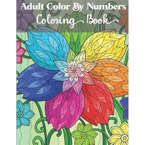 color by number coloring book for adults