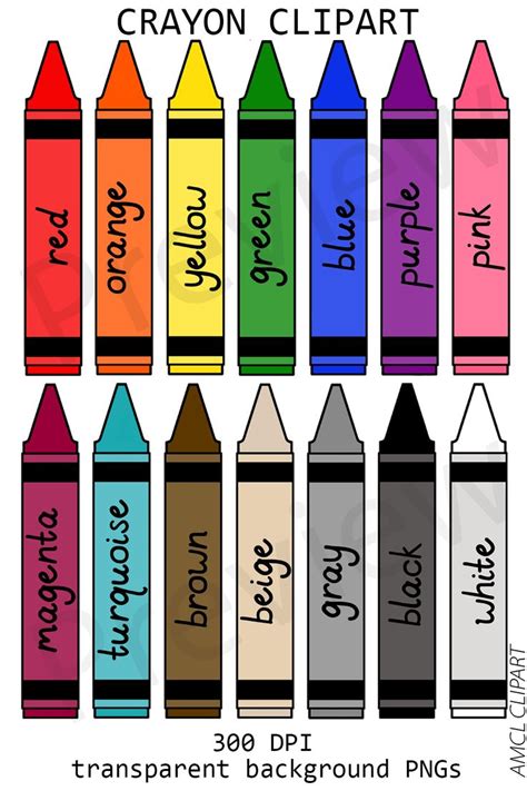 color crayons printable