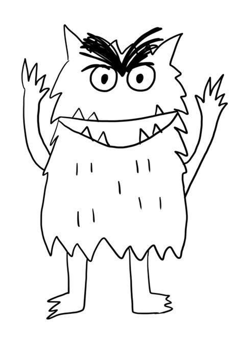 color monster coloring pages